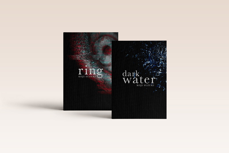 Dark Water and Ring Koji Suzuki book cover design thumbnail