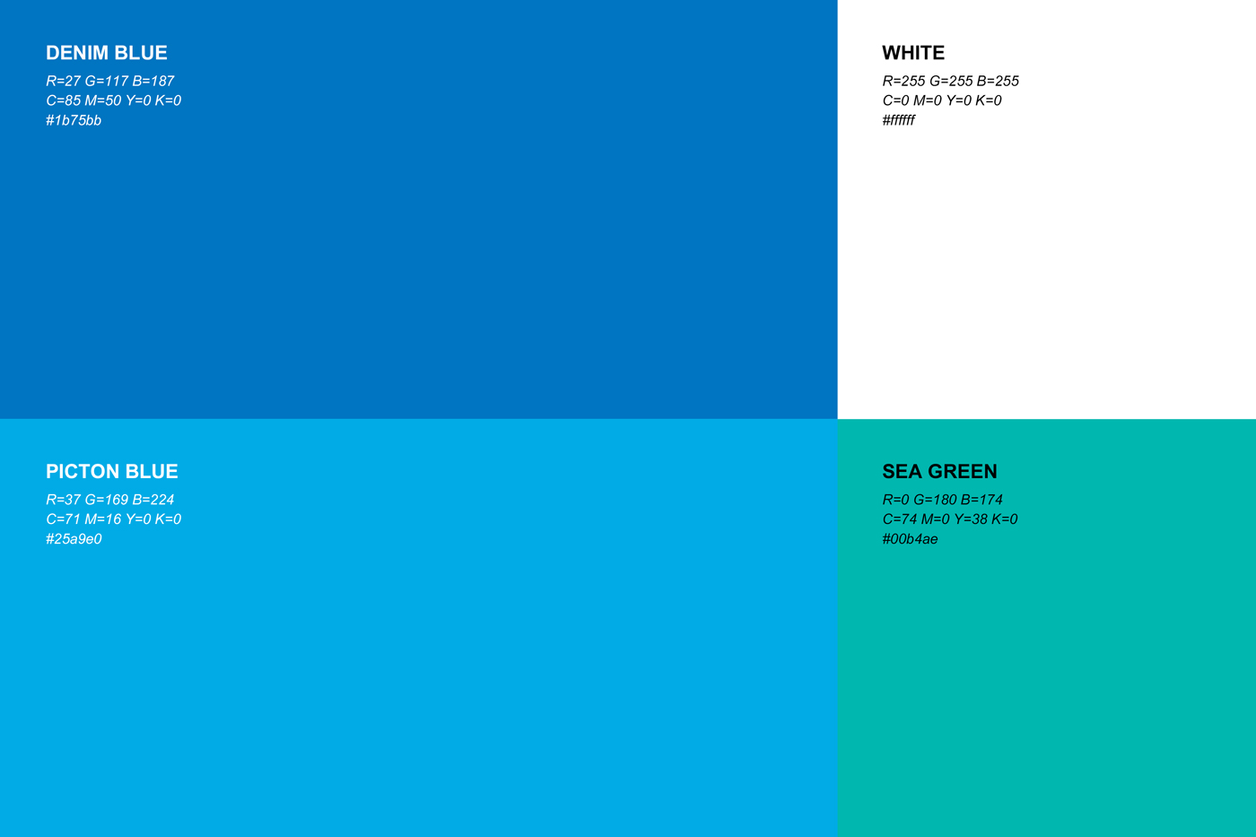 Pure Planet environmental non profit organization brand color palette