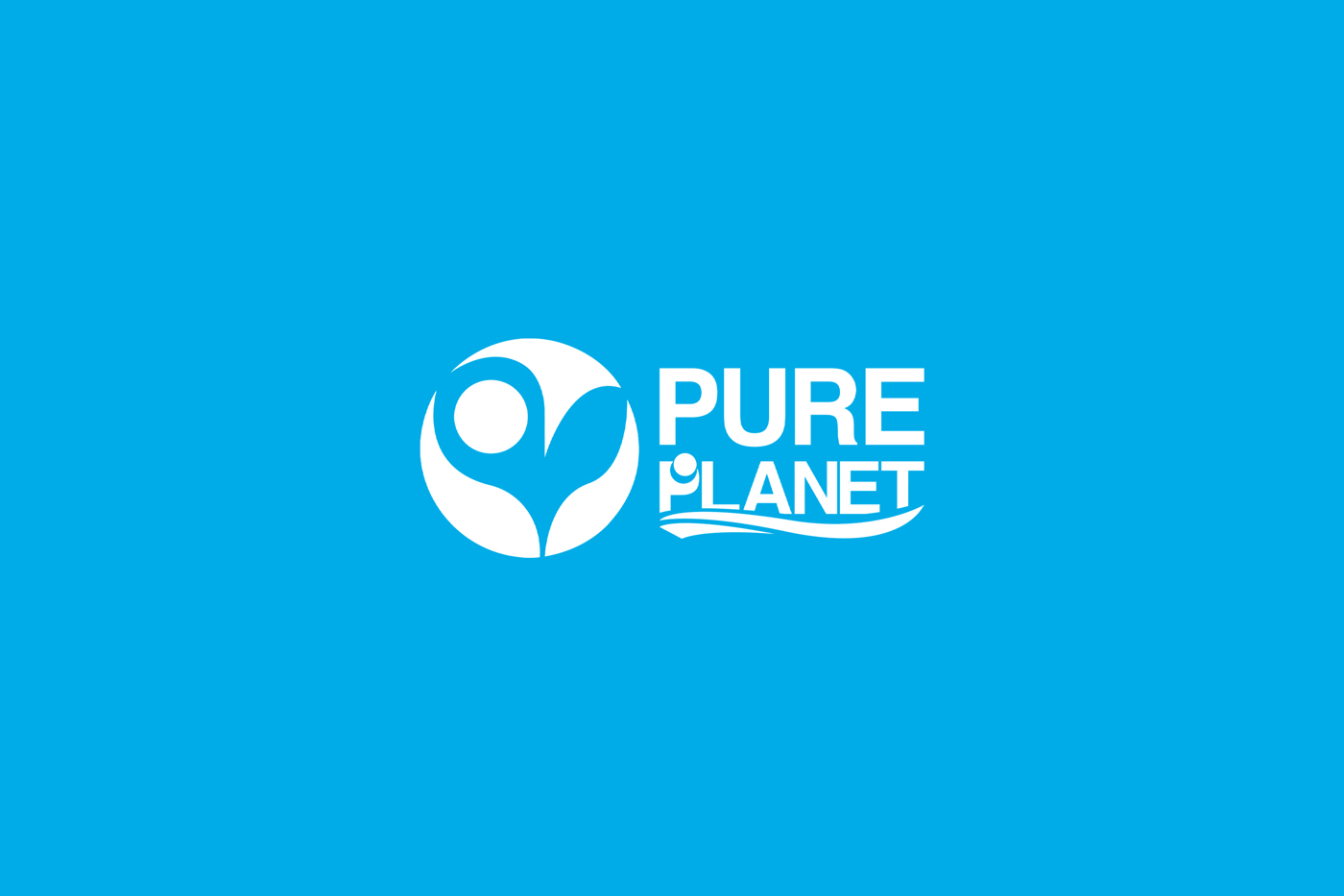 Pure Planet environmental non profit organization logo design 02