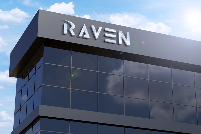 Raven technology branding design thumbnail