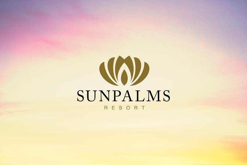 Sun Palms resort branding design thumbnail